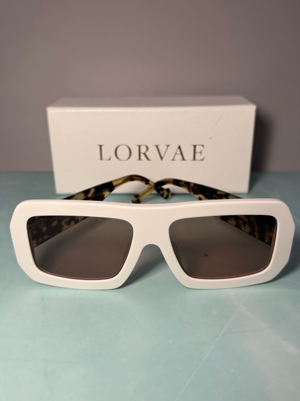 LORVAE Unbothered Twotimer Sunglasses with Tortoiseshell Temples